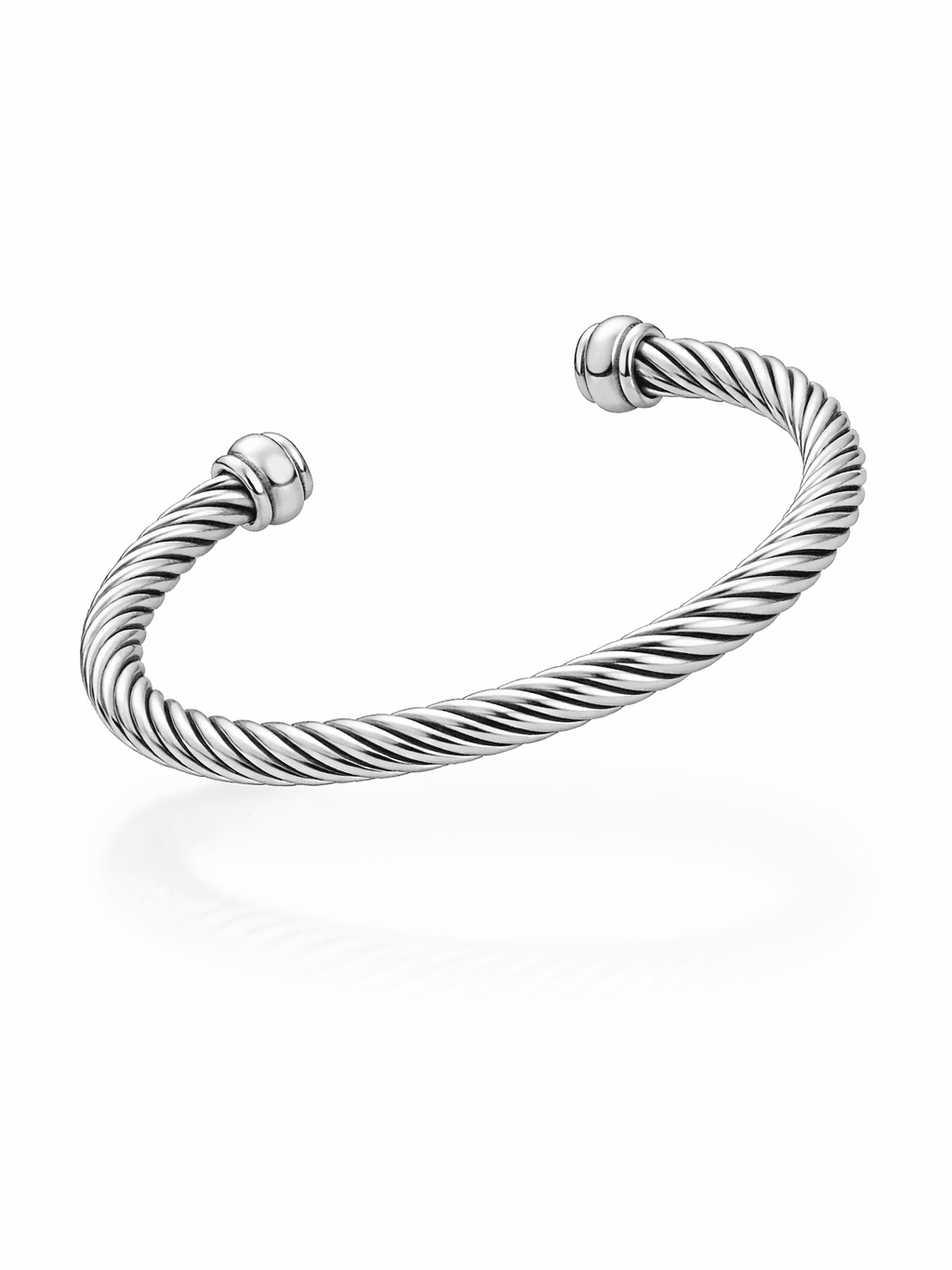 Men's Sterling Silver Twisted Kada Bracelet