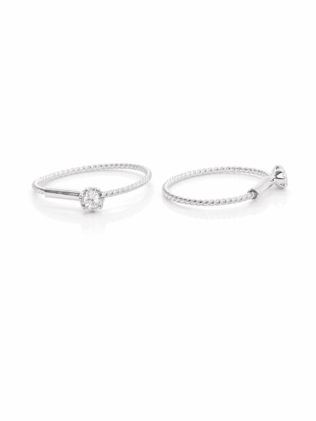 Dainty Sterling Silver Twisted Rope Hoops Earrings 