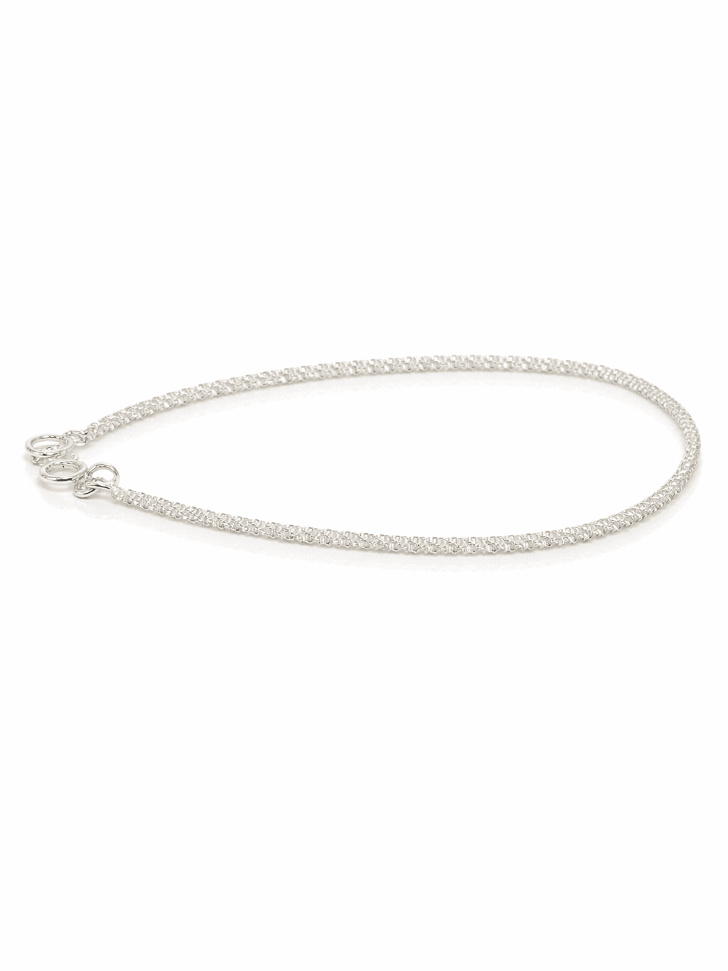 Dainty Sterling Silver Sparkle Chain Bracelet Minimalist Jewelry