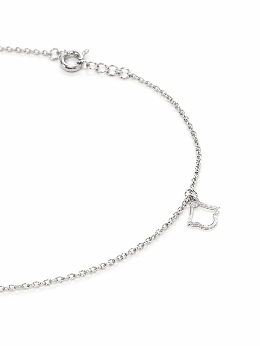 Silver Openwork Petal Charm Anklet Payal for Girls