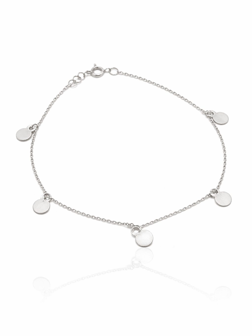 new 925 sterling Silver Plain Coin Charm Anklet Payal Design for Girls in pakistan